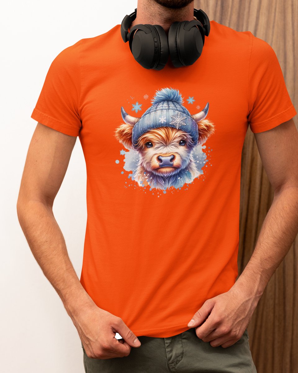 Snowy Highlander Kerst - Kerst T-shirt Oranje - Grappig T-shirt - Maat XXL - Kerst Cadeau Mannen - Limited Edition