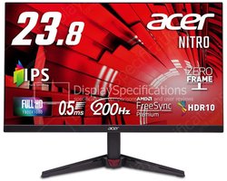 Acer NITRO VG0 VG240Y X1 computer monitor 60,5 cm (23.8") 1920 x 1080 Pixels Full HD Zwart