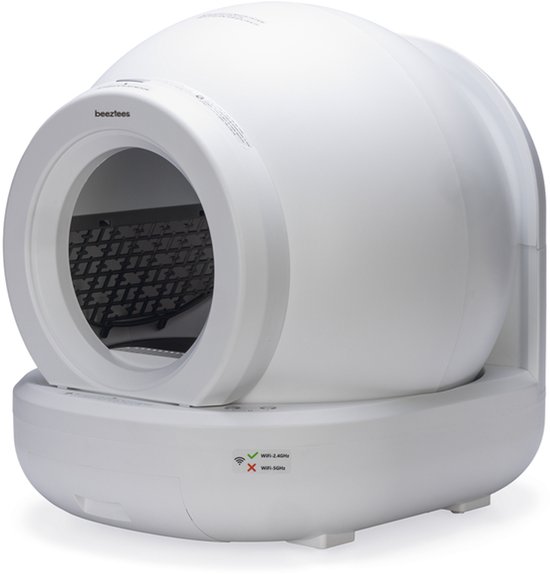 Beeztees Moeza - Automatische Kattenbak - Wit - 57x56x62 cm