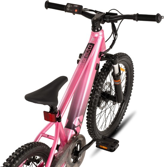 JOYSTAR 20 Inch Elektrische Kinder Mountainbike - 250W E-Bike voor Kinderen (7+ Jaar) - 25 km Actieradius - Met Verwijderbare Accu & Schijfremmen - Spaakwiel - Roze — afbeelding 3