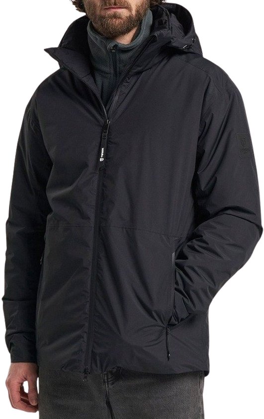 Outdoor Ventures Regenjas voor heren, waterdicht, ultralicht, dun, opvouwbaar, ademend, fietsregenjas, sport, Donkerblauw, XL
