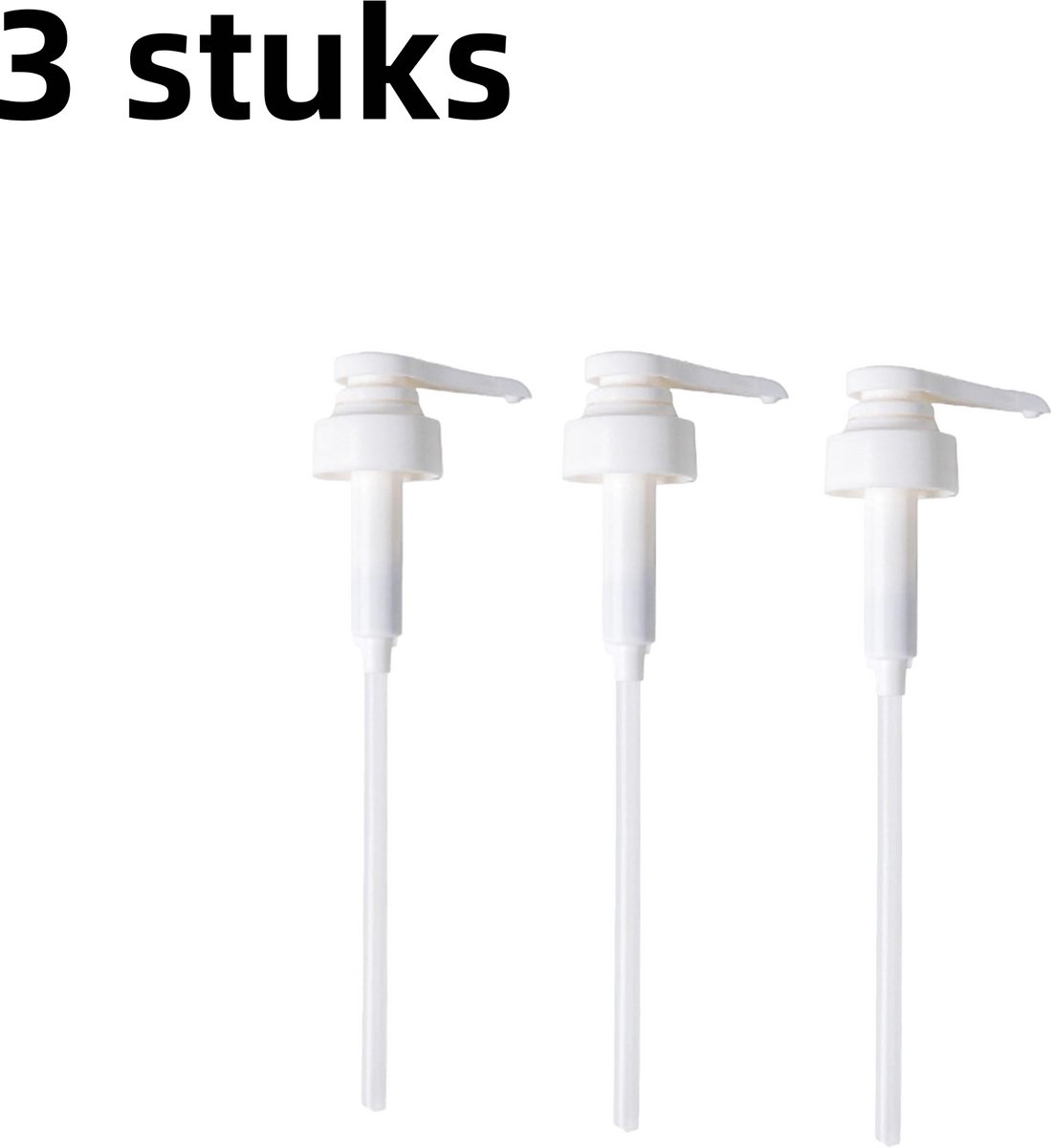 3-delige kruidenpers - knijpmond - ketchupperspompkop - huishoudelijke dispenser - wit