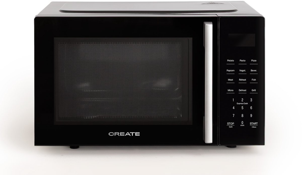 CREATE - Magnetron 23L met grill- en ovenfunctie 1000W - Zwart - MICROWAVE STUDIO