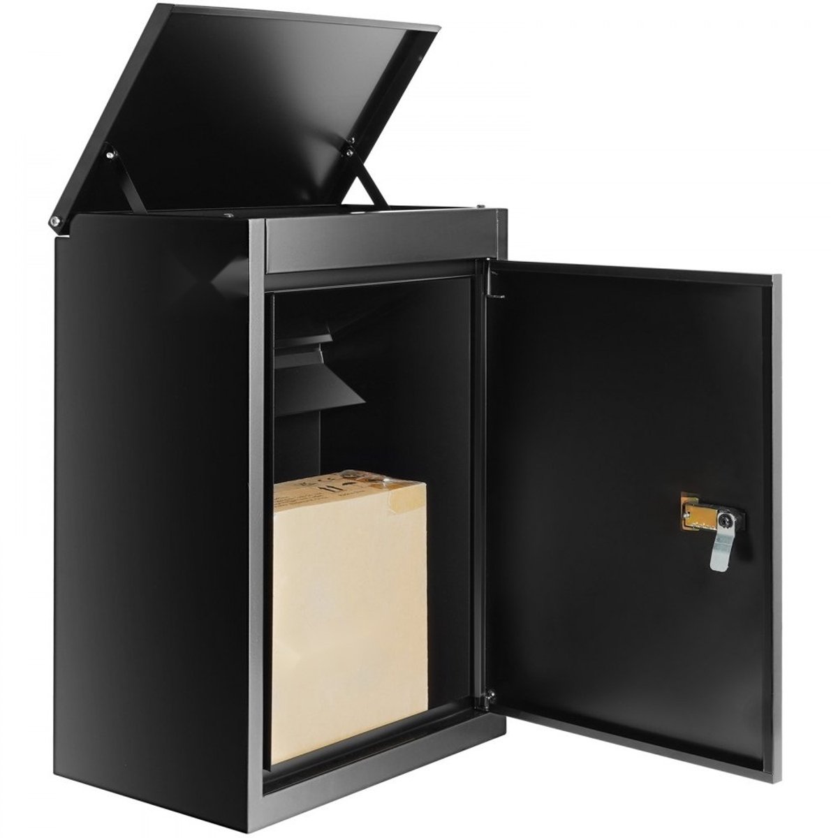 Pakketbrievenbus - Staande pakketbus - 0,8 mm Gegalvaniseerd Staal - Cijferslot - Draagvermogen 15–20 kg - Afmetingen 39 x 27 x 52,2 cm - Bezorggleuf 34,6 x 19,8 x 50 cm