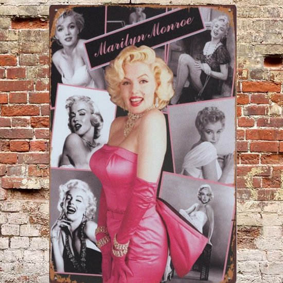 Wandbord Muziek - Marilyn Monroe The Best Of Collage