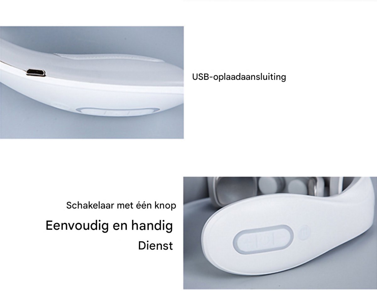 longziming Nekmassageapparaat met Warmte en 6 Modi - afbeelding 3