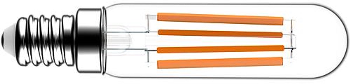 LED buislampje - Ø20mm - E14 - 4,5W - helder - warmwit