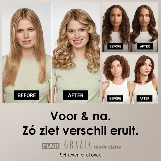 Navado Airstyler - Easystyler Pro - Föhnborstel & Krulborstel - Krultang 6 in 1 Multistyler - Hairwrap - Haarstyler voor alle haartypes