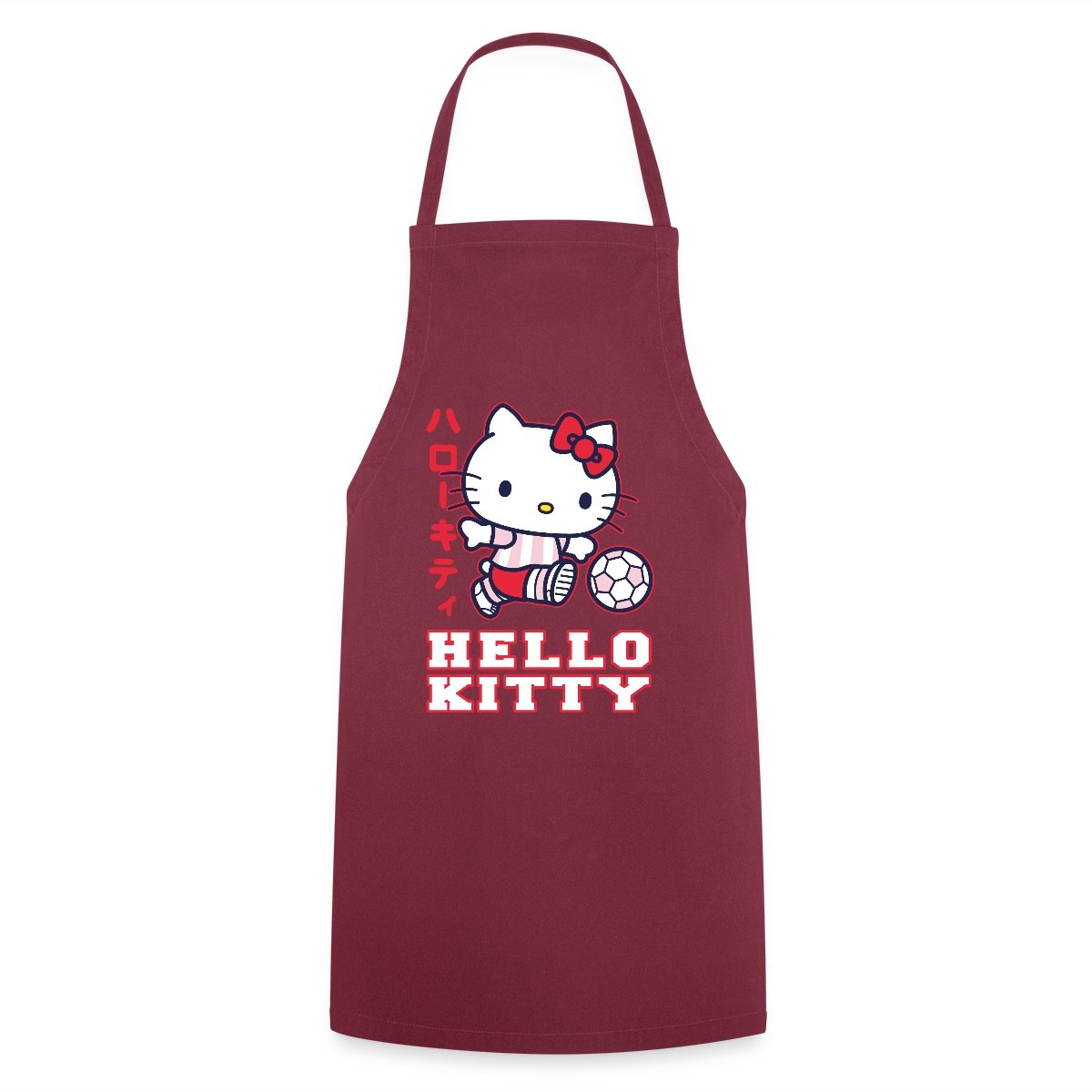 Hello Kitty Speelt Voetbal Keukenschort