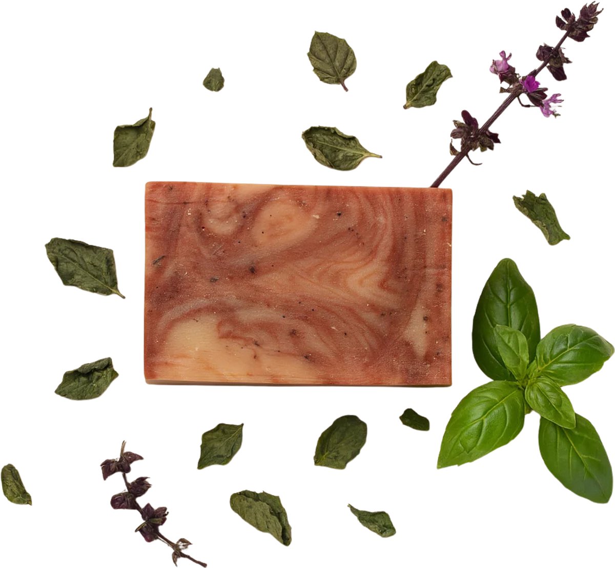 RNCosmetics – Tomaat Basilicum Zeep – Porie-verfijnende, Acne-bestrijdende & Hydraterende Gezichtszeep met Natuurlijke Tomatenextract & Basilicumolie – Verfrissende Reinigingszeep voor Vette & Onzuivere Huid