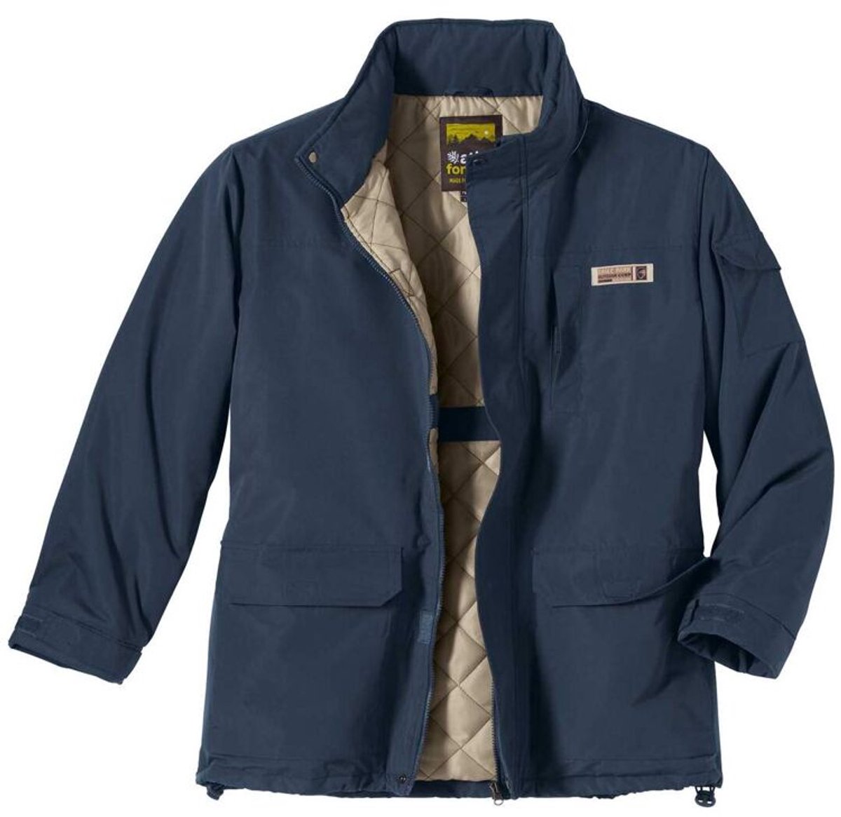 ATLAS FOR MEN - Mid-season multipocket parka - Heren - Verkrijgbaar in grote maten - 4XL