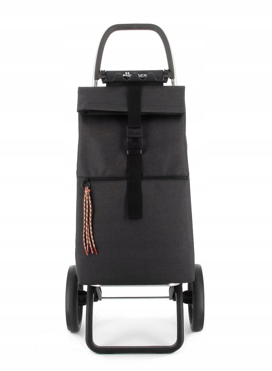 Rolser Big Tweed 2LRSG boodschappentrolley - Zwart, 44L, 2 XL wielen