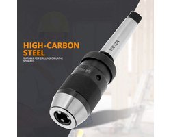 Boorhouder met snelspanboorhouder en meedraaiende korrelpunt 1-16 mm - Draaimachine, CNC-bewerking, metaalbewerking