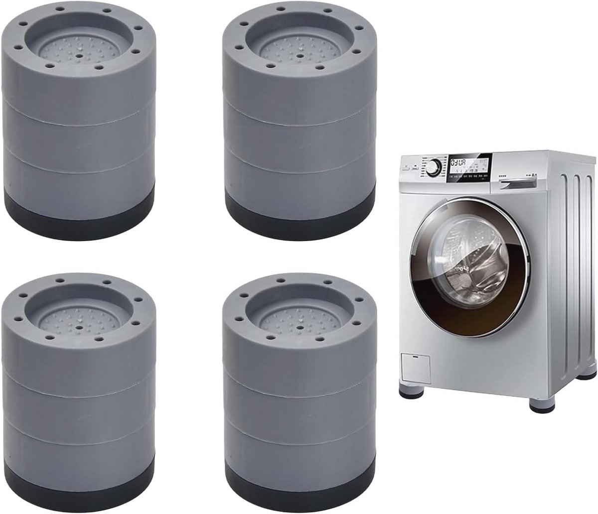 Universele Wasmachine Voetkussens - 4 Stuks Anti-Vibratie Trillingsdempers