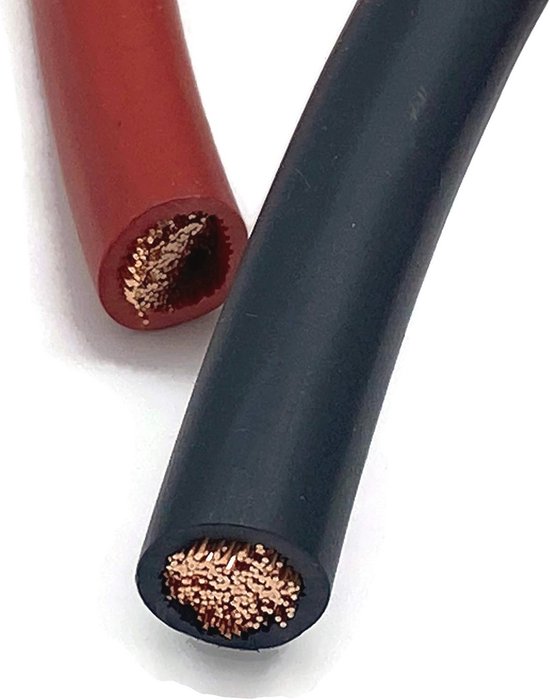 2 accukabels 50mm2 kaal 2 meter