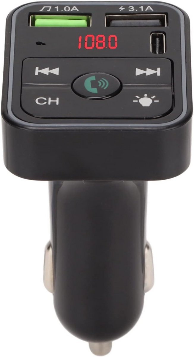 Bluetooth FM-zender voor Auto met Handsfree Bellen en LED-display