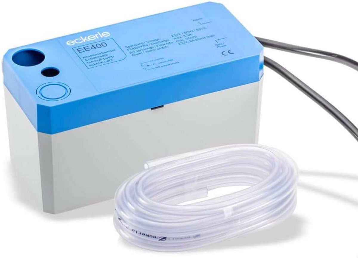 Hoekcondensatompomp met 6 m PVC-slang voor airconditioning en koeltechniek