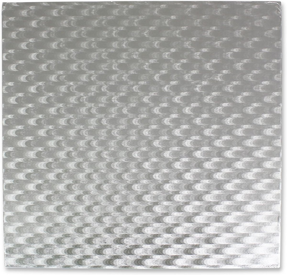 Vierkante Cake Card 9 Inch - Karton in Zilver