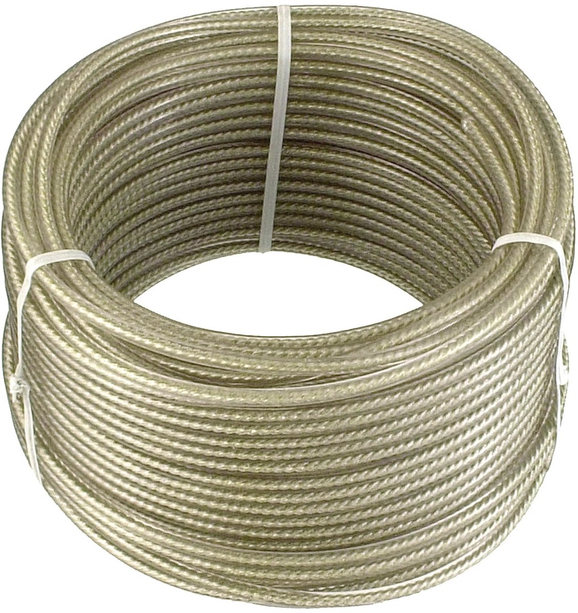 Multifunctionele draadkabel 20 m x 3 mm - Kunststof ommanteld