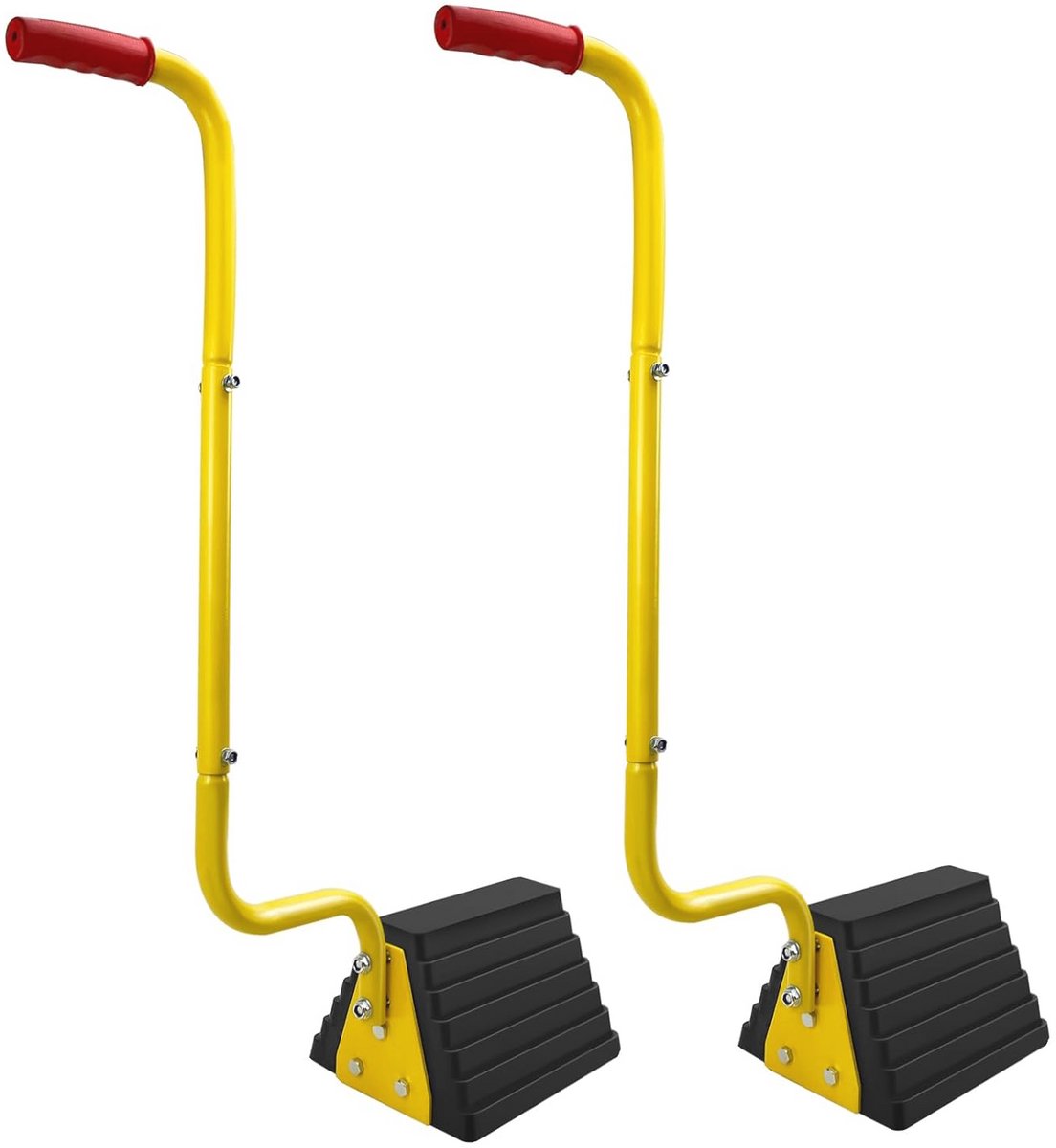 Robuuste rubberen wielwiggen met handgreep - Antislip voor vrachtwagens, campers en aanhangers
