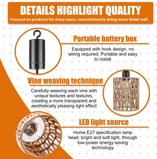 HOME DELUXE Hanglamp van Rotan SIA - Wit/Bamboe – vtwonen