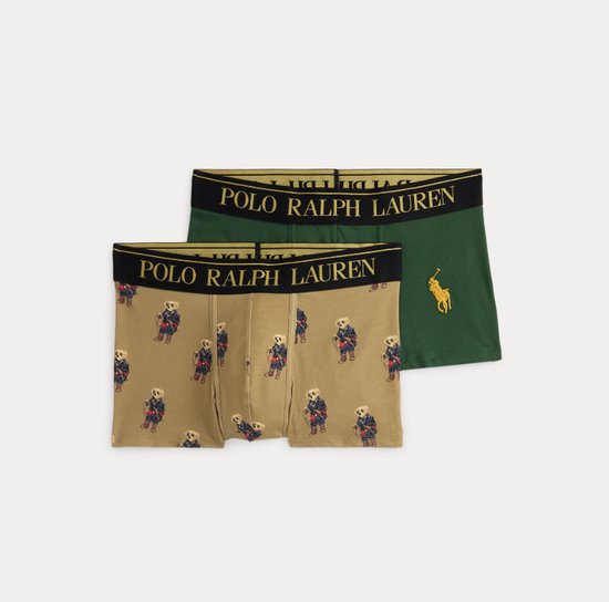 Ralph Lauren, Boxers, emballage cadeau, kaki-beige, Petits ours