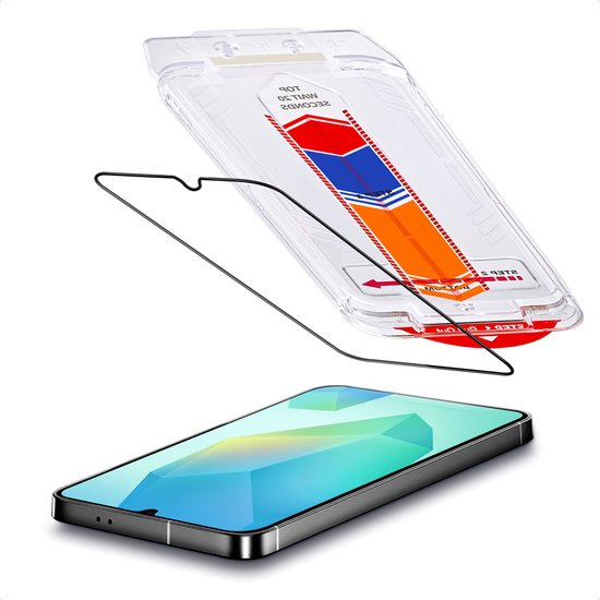 Protection d'écran Accezz - Compatible avec Samsung Galaxy A16 (5G) / A16 (4G) - Protection d'écran en verre avec applicateur anti-poussière