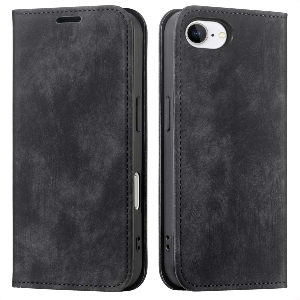 imoshion Hoesje - Geschikt voor Apple iPhone 17e / 16e - Slim Bookcase - Zwart