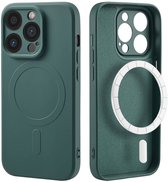 imoshion Hoesje - Geschikt voor Apple iPhone 14 Pro - Color Backcover geschikt voor MagSafe - Donkergroen