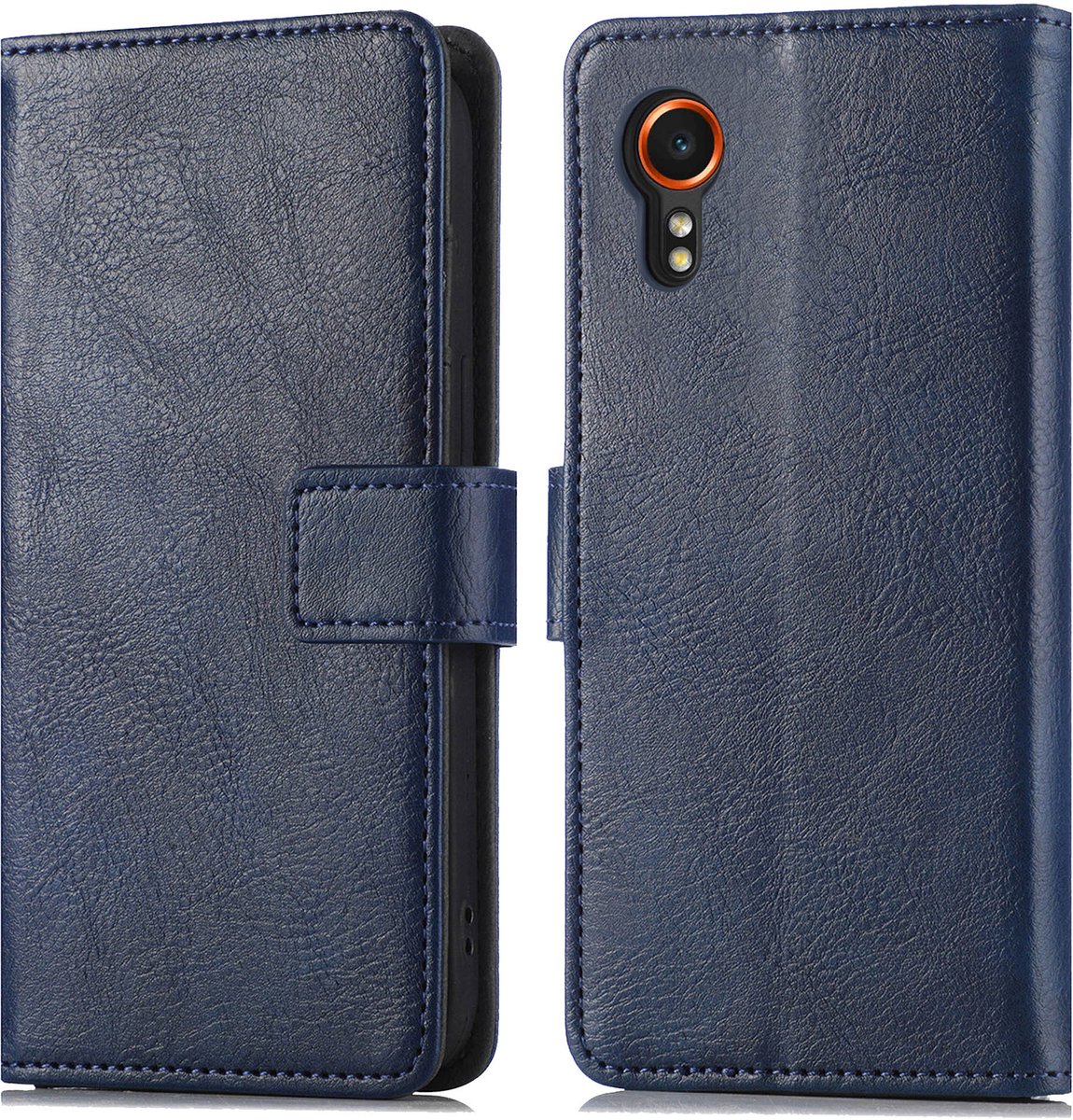 imoshion Hoesje - Geschikt voor Samsung Galaxy Xcover 7 - Luxe Bookcase - Donkerblauw