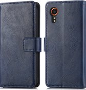 Coque iMoshion adaptée pour Samsung Galaxy Xcover 7 avec porte-cartes - Bookcase iMoshion Luxe - Bleu foncé