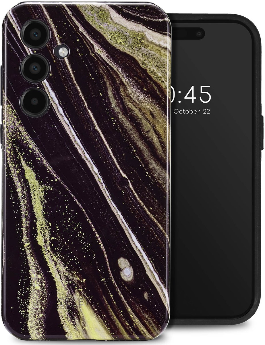 Selencia Hoesje - Geschikt voor Samsung Galaxy A35 - Backcover - Chic Marble