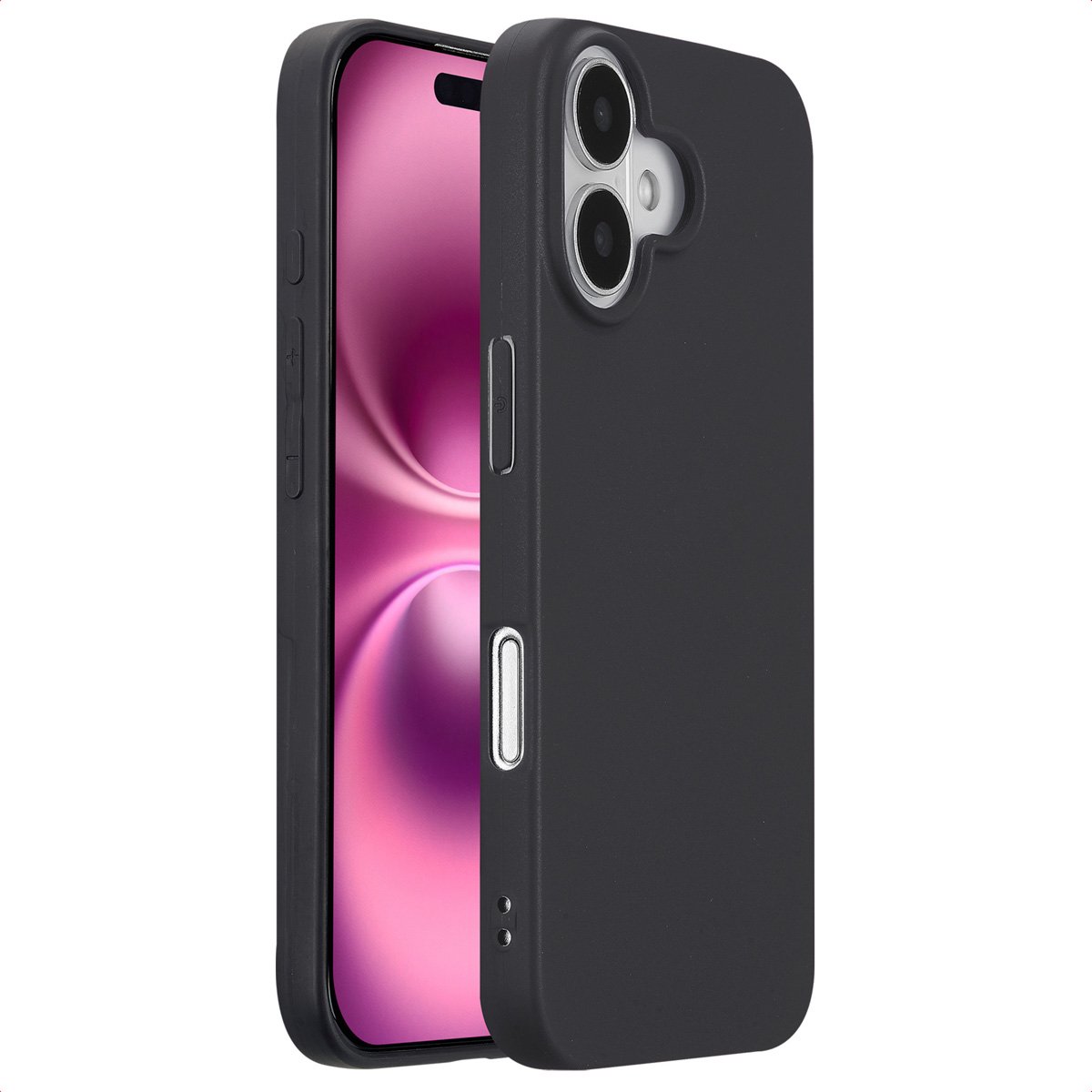 imoshion Hoesje - Geschikt voor Apple iPhone 16 - Color Backcover - Zwart