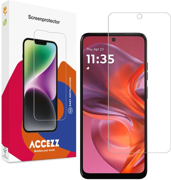 Protection d'écran Accezz - Compatible avec Motorola Moto E15 et Motorola Moto G05 - Protection d'écran en Glas trempé