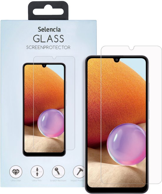Selencia Screen protector - Geschikt voor Samsung Galaxy A32 (4G) - Gehard Glas Screenprotector