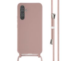 imoshion Hoesje - Geschikt voor Samsung Galaxy A54 (5G) - Siliconen hoesje met koord - Sand Pink
