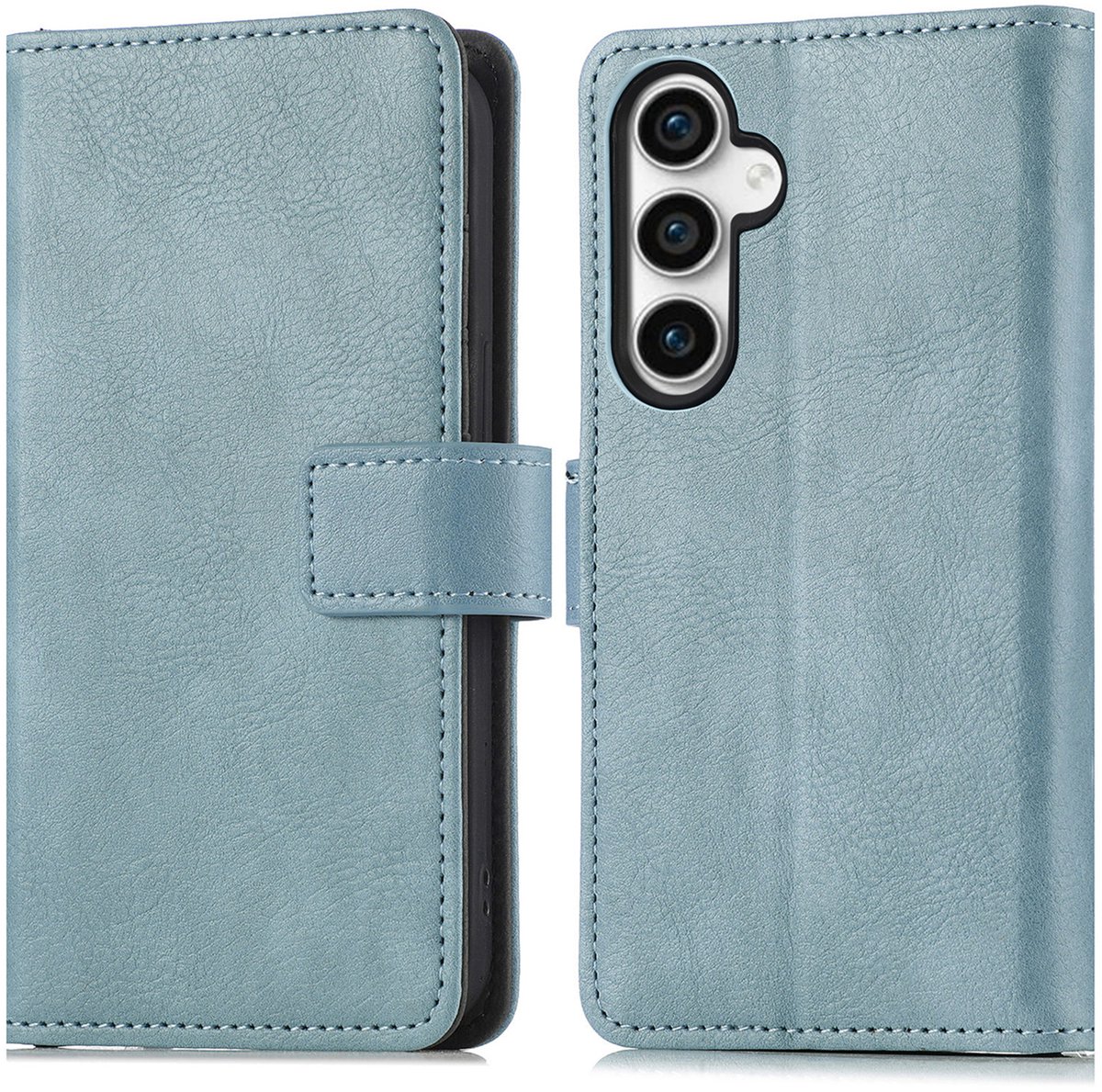 imoshion Hoesje - Geschikt voor Samsung Galaxy S23 FE - Luxe Bookcase - Lichtblauw