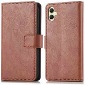 imoshion Hoesje - Geschikt voor Samsung Galaxy A05s - Luxe Bookcase - Bruin