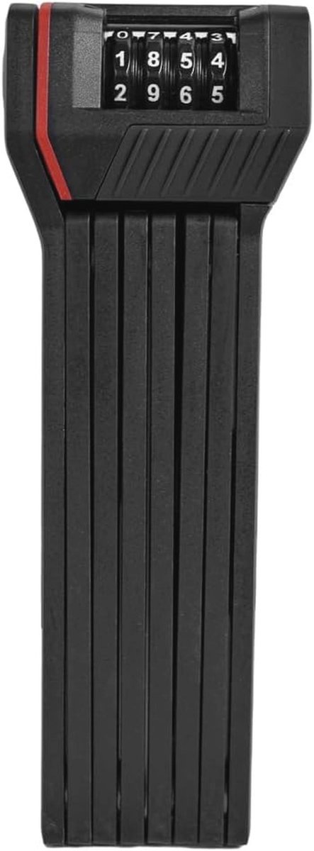 Vouwslot voor volwassenen – 100 cm, zwart, met persoonlijke code