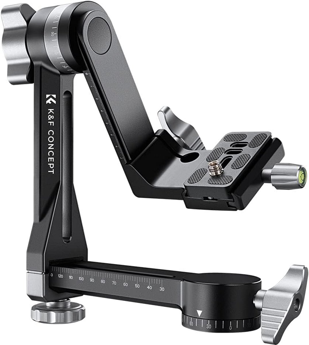 Professionele Statief Gimbal Kop - CNC Aluminium - 360° Panoramisch voor DSLR Camera's - 20 kg Draagvermogen