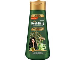 Kesh King Ayurvedische Anti-Haaruitval Shampoo 200ml – Aloë Vera & 21 Kruiden, vermindert haaruitval, parabenenvrij | Ayurvedisch, voor alle haartypes, familieverpakking met Kajal Sticker