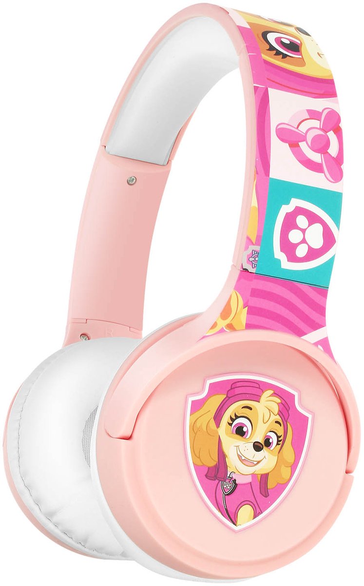Forever, Draadloze Hoofdtelefoon Speciaal voor Kinderen Paw Patrol Stella Design, Roze