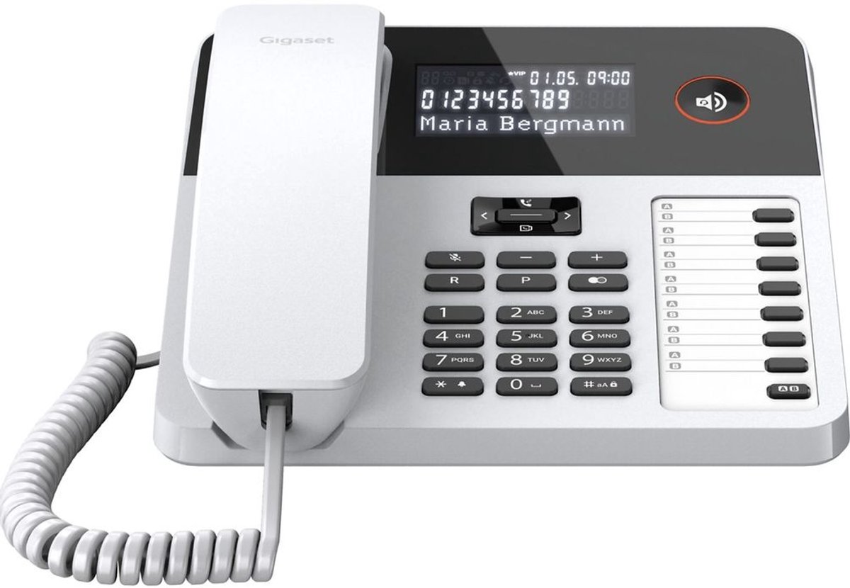 Vaste telefoon - nummerweergave - inbelblokkade - wit - 600