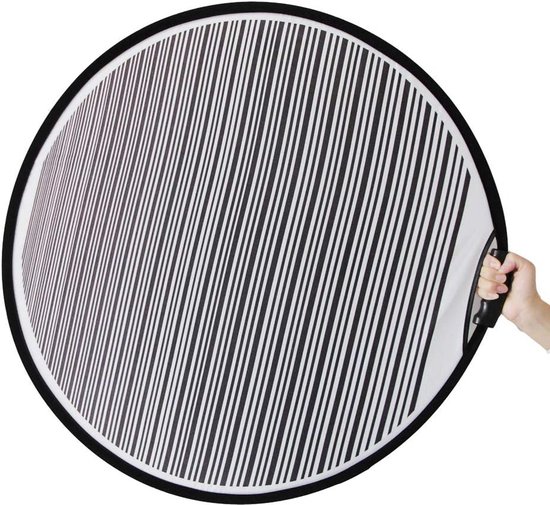 NEEWER Lichtreflector 80 cm met handvat en 3/8 inch schroefdraad, 5-in-1 opvouwbare ronde lichtdiffuser, transparant/zilver/goud/wit/zwart voor fotoverlichting in studio of buiten, RF-110II