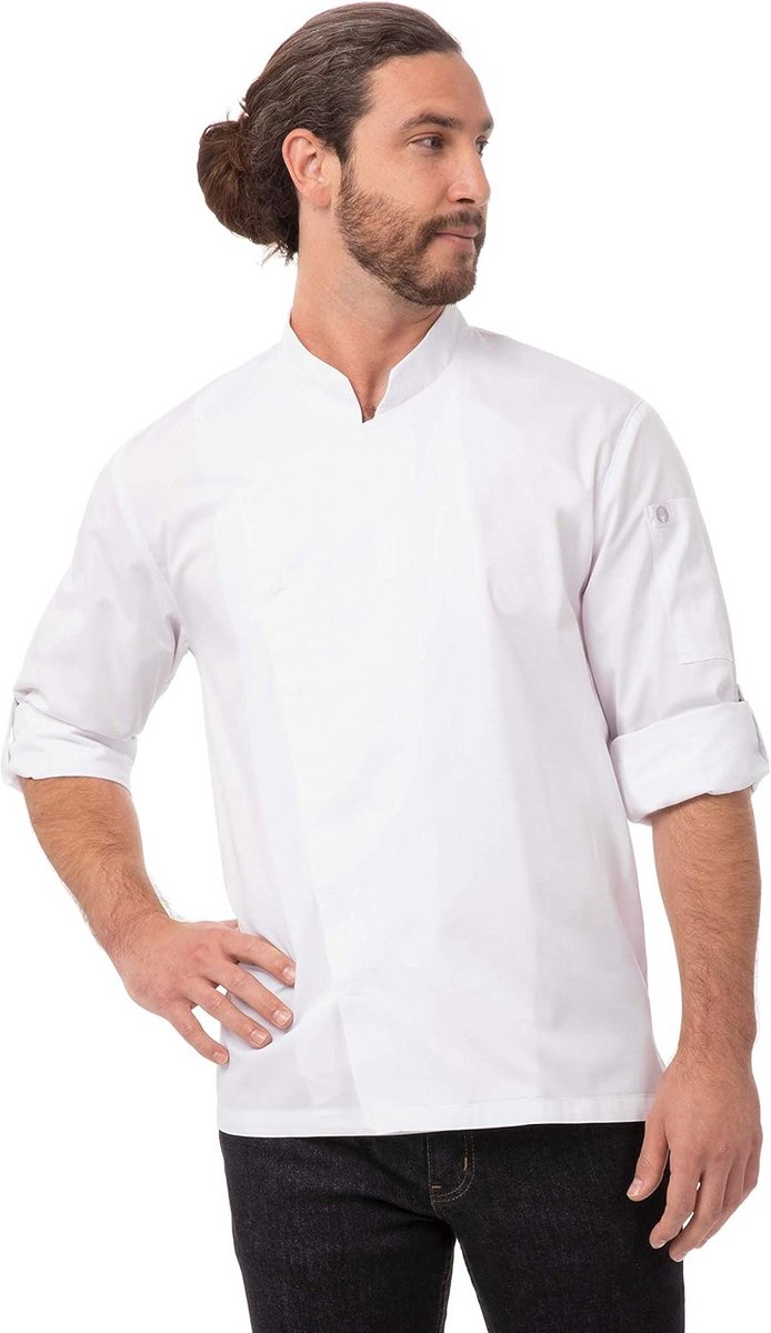 Lansing Chef Coat voor Mannen - Zwart - 3X-Large