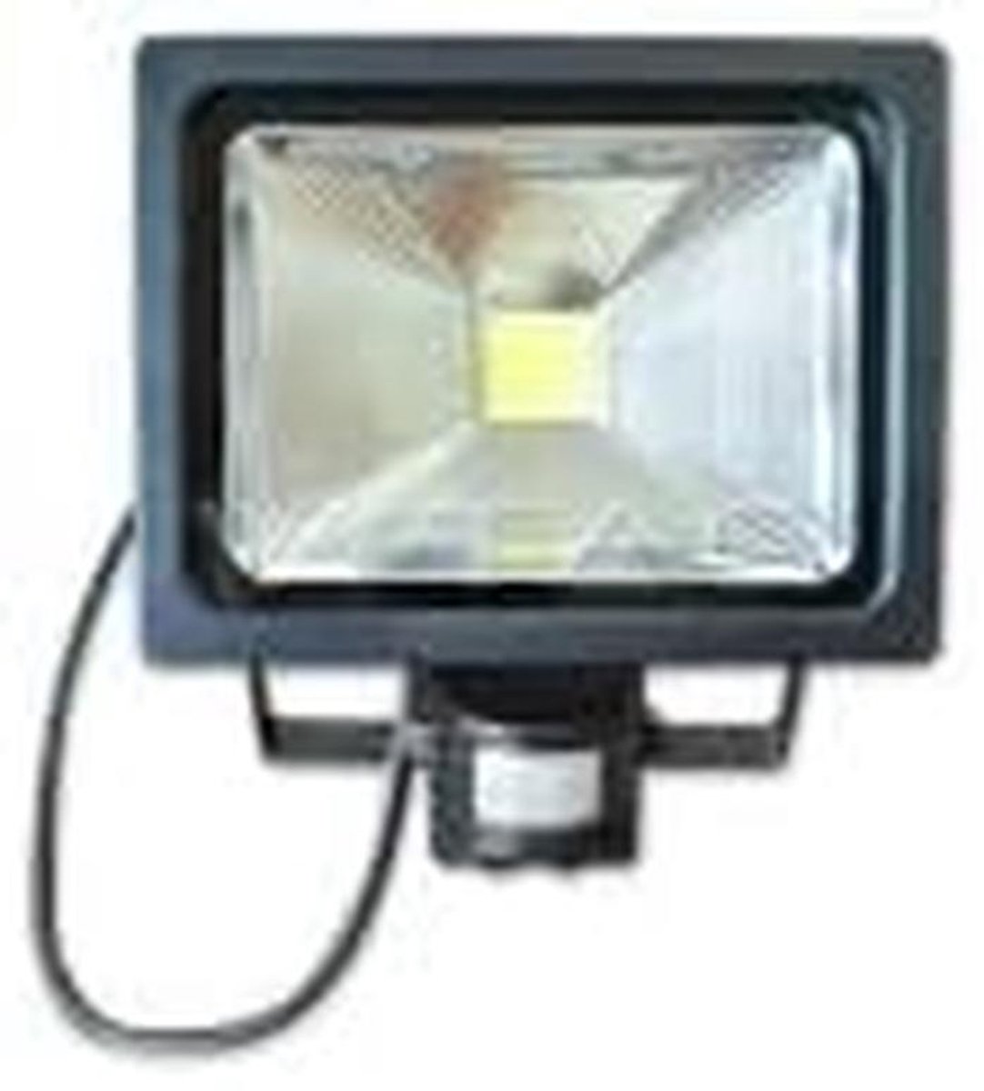 LED Schijnwerper met Bewegingsmelder 30W - 3000K Warm Wit Licht - Krachtige Buitenlamp