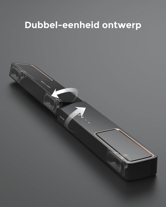 ULTIMEA 5.1.2 Soundbar met Dolby Atmos, Surround Sound System voor TV met 2 Surround Speakers, App Bediening, Soundbar voor TV met Subwoofer voor Home Theater, BT 5.4, HDMI eARC, Skywave F40 Boom van Ultimea — afbeelding 2