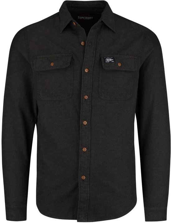 Chemise de travail en flanelle Superdry vert foncé
