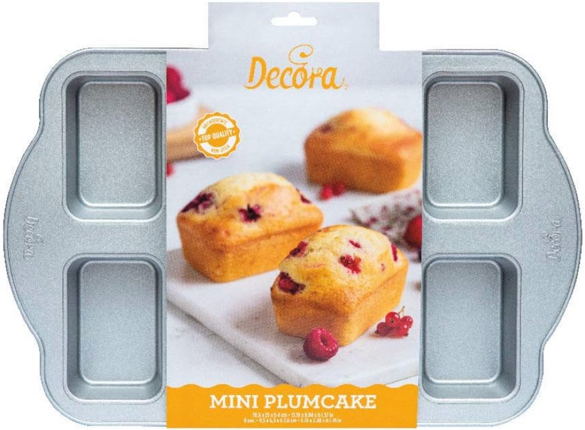 Mini Loaf Pan voor 8 Cup Plumcakes - Hittebestendige Bakvorm