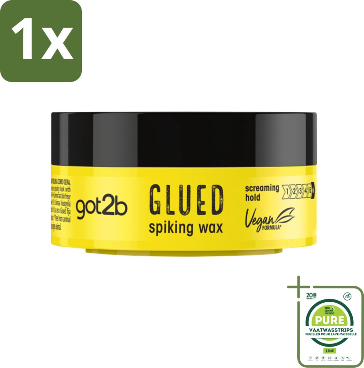 1 x Got2B - Spiking Wax - Glued - 75 ml - Haarkleur - Haartypen - Haartypen - Haartypen - Haartypen